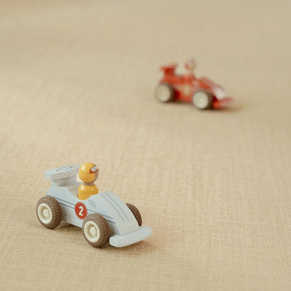 Wooden Pullback Racecars