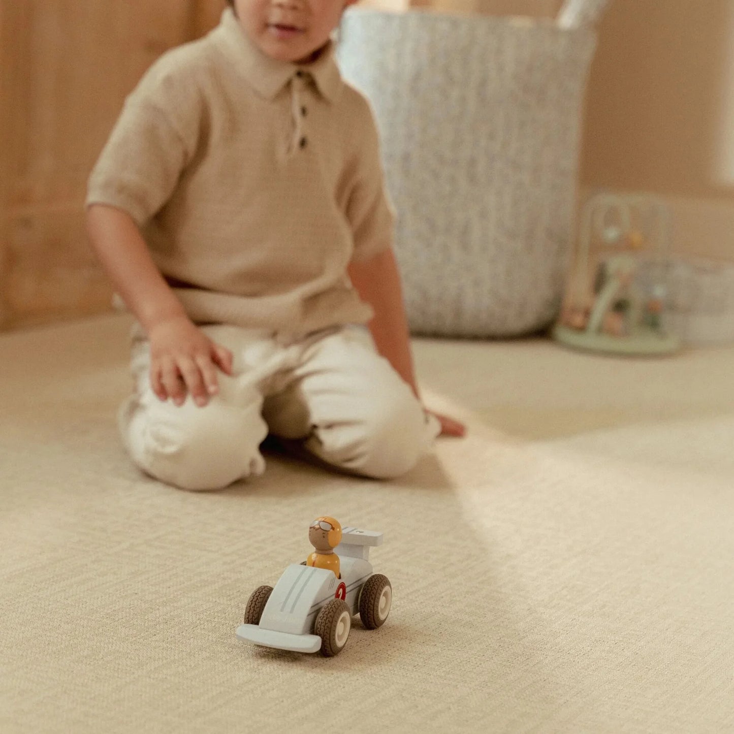 Wooden Pullback Racecars