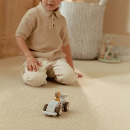 Wooden Pullback Racecars