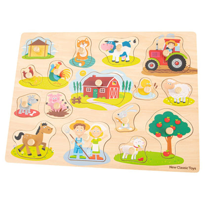 Farm - Large Peg Puzzle FSC