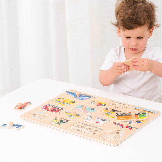 Transport - Large Peg Puzzle FSC
