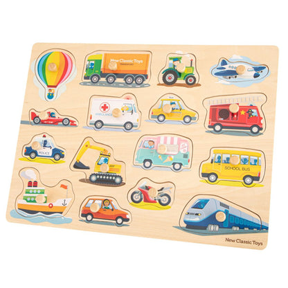 Transport - Large Peg Puzzle FSC