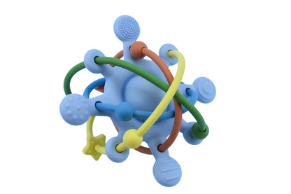 Silicone Sensory Space Rattle Teether