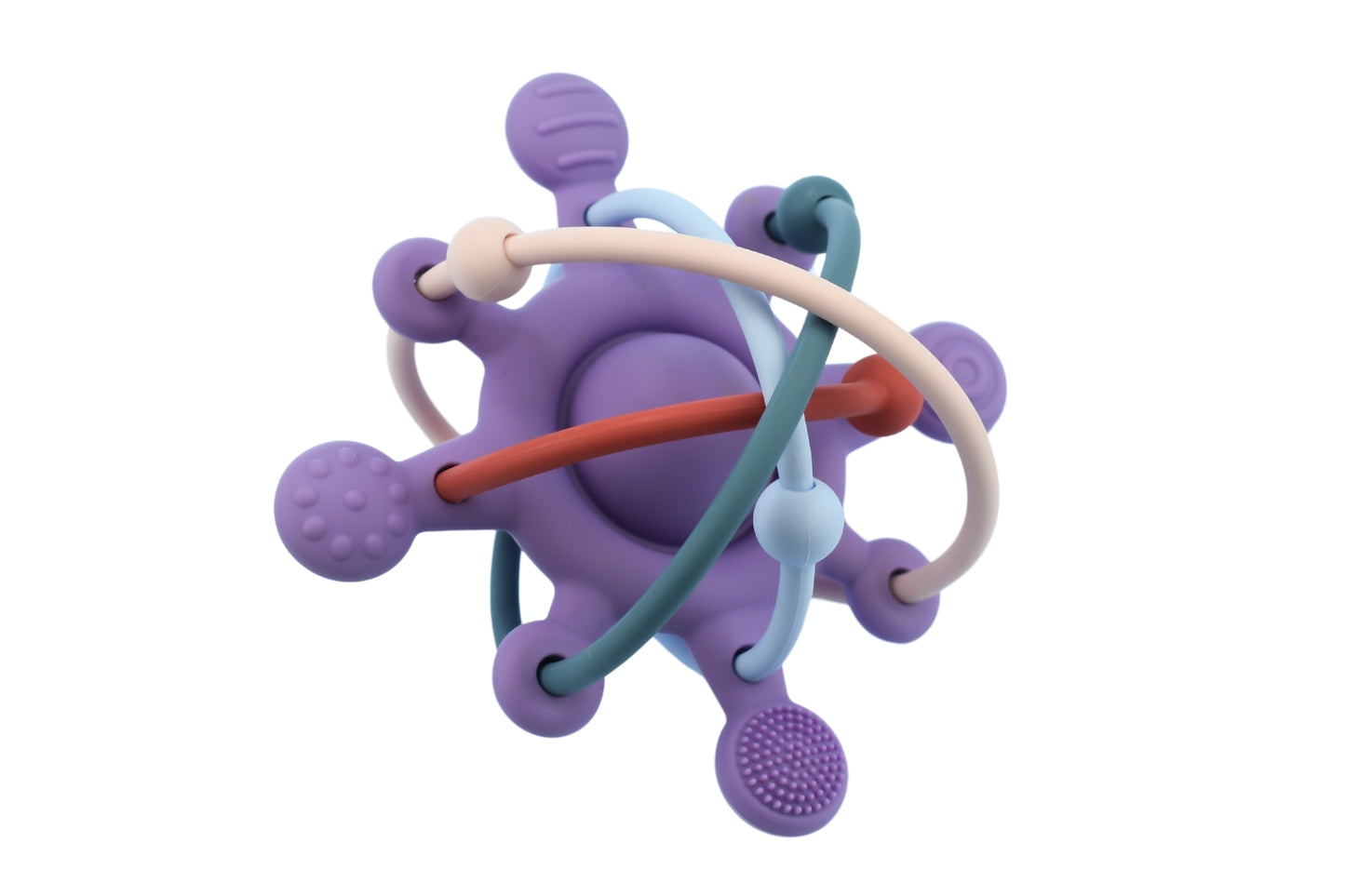 Silicone Sensory Space Rattle Teether