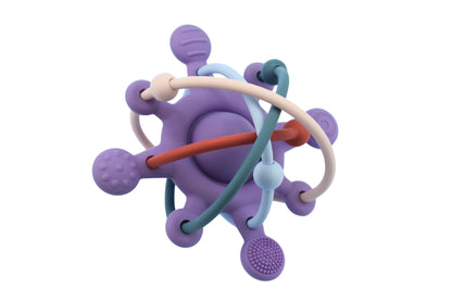 Silicone Sensory Space Rattle Teether