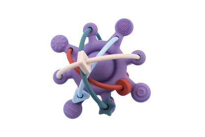 Silicone Sensory Space Rattle Teether