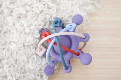 Silicone Sensory Space Rattle Teether