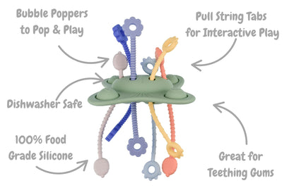 Silicone Pop and Pull Sensory Teether
