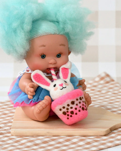 Felt Bunny Boba Bubble Tea Drink