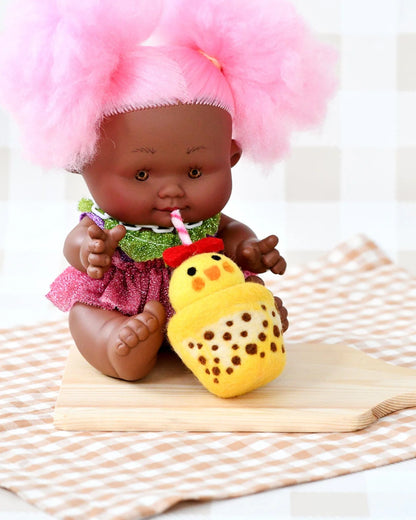 Felt Chick Boba Bubble Tea Drink