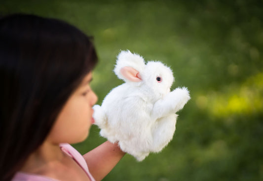 White Bunny Rabbit Puppet