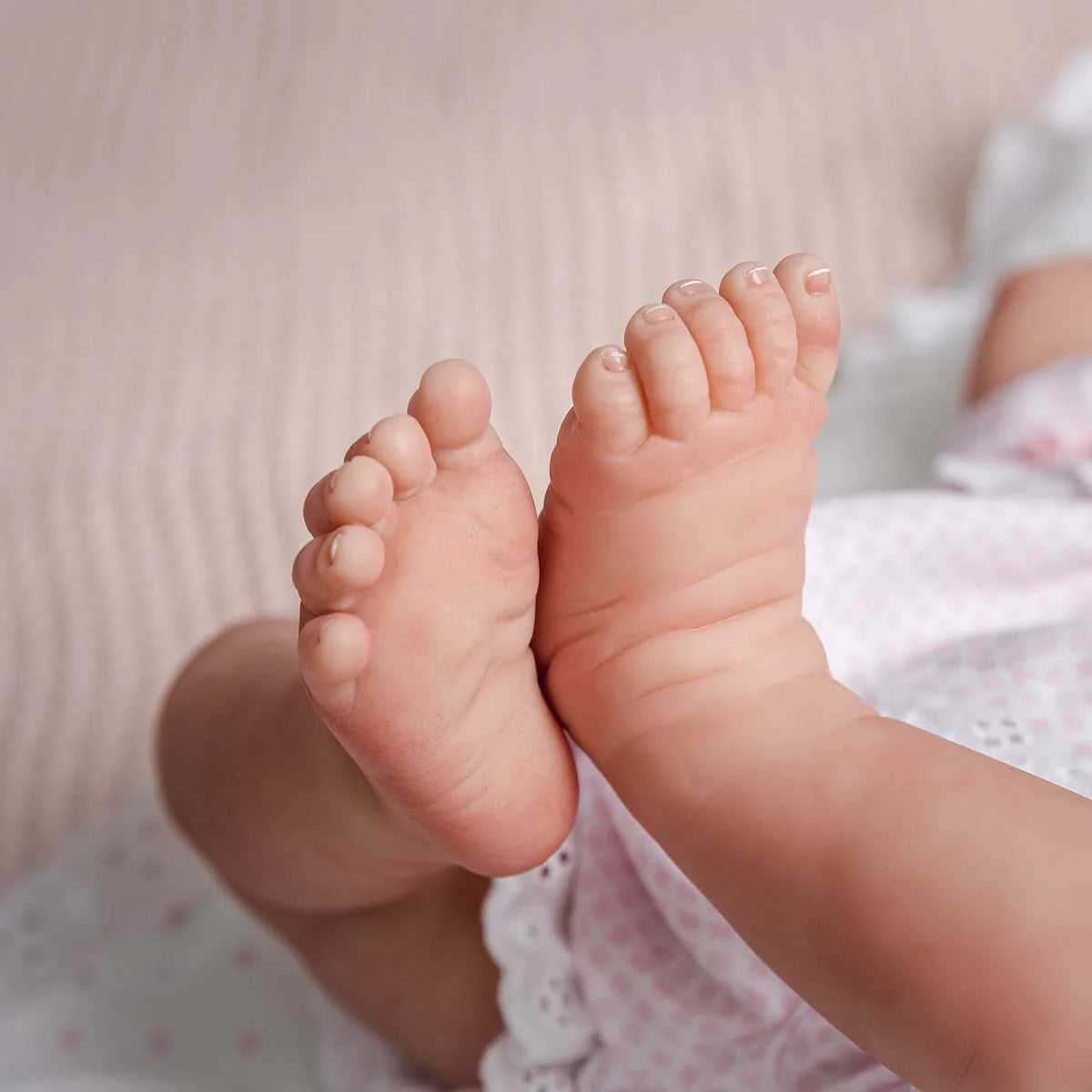 Reborn Doll | Weighted & Hand Painted Soft Body - Pink & White