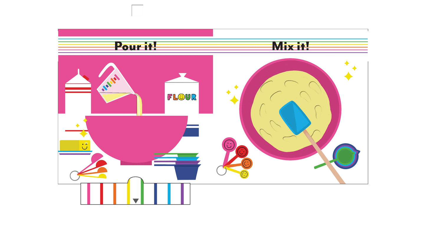 Bake a Rainbow Cake! - Board Book