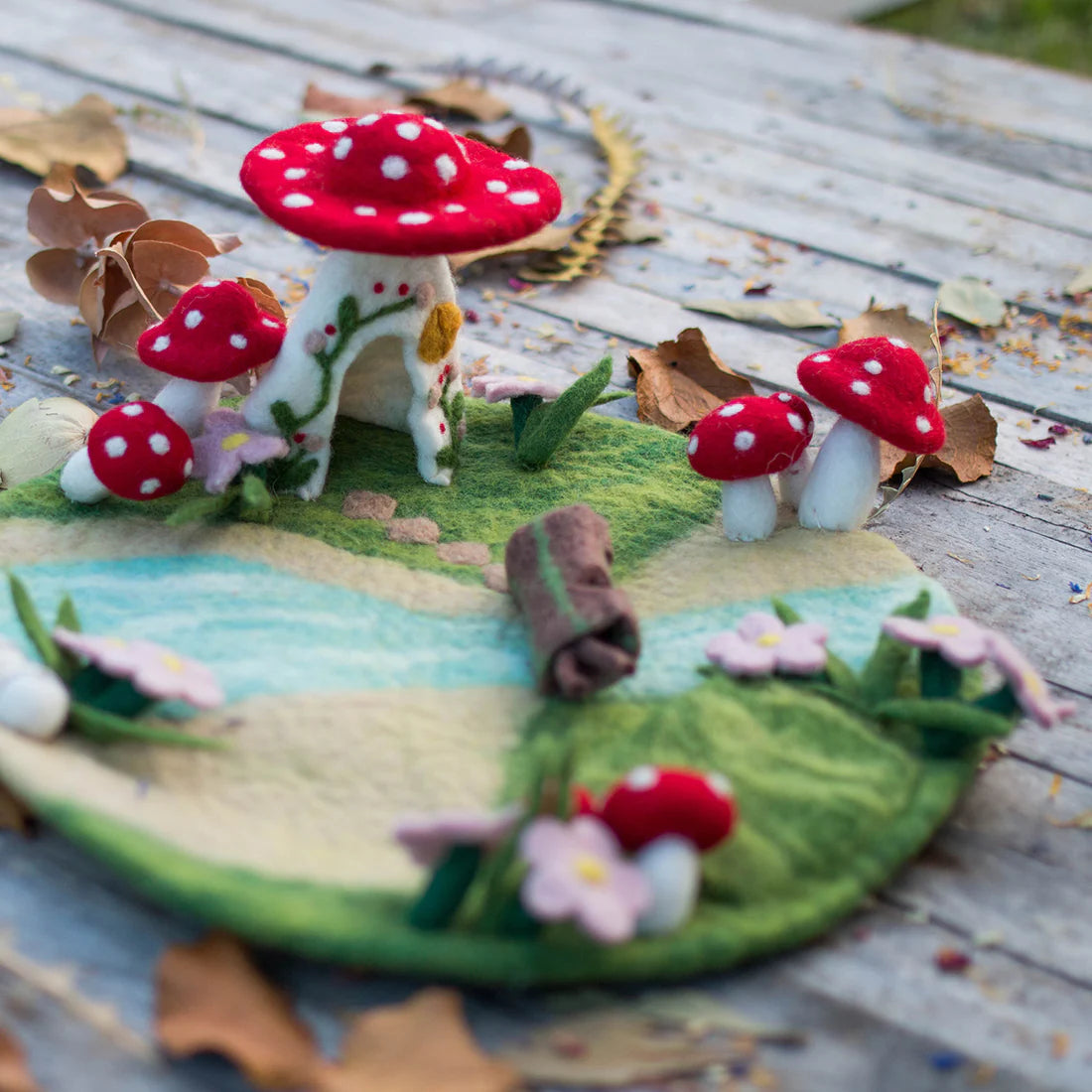 Fairy Streamlet Habitat - Felt Mat (For Gus+Mabel Tray)