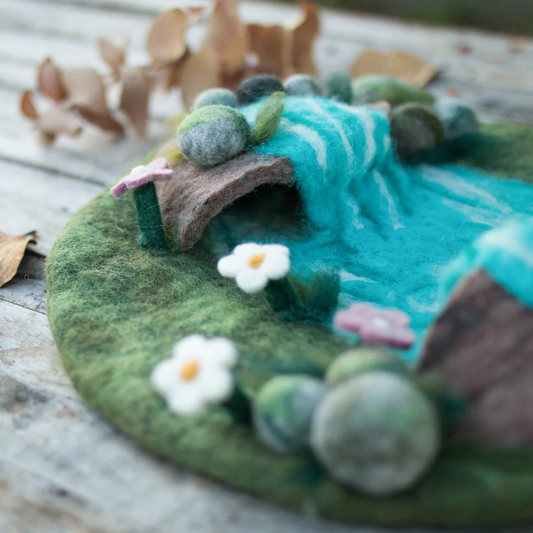 Waterfalls Felt Habitat - Felt Mat (For Gus+Mabel Tray)