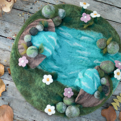 Waterfalls Felt Habitat - Felt Mat (For Gus+Mabel Tray)