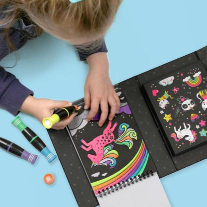 Neon Colouring Set - Unicorns and Friends