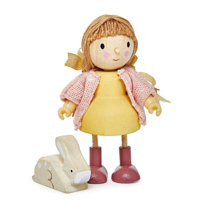 Wooden Doll - Amy & Her Rabbit