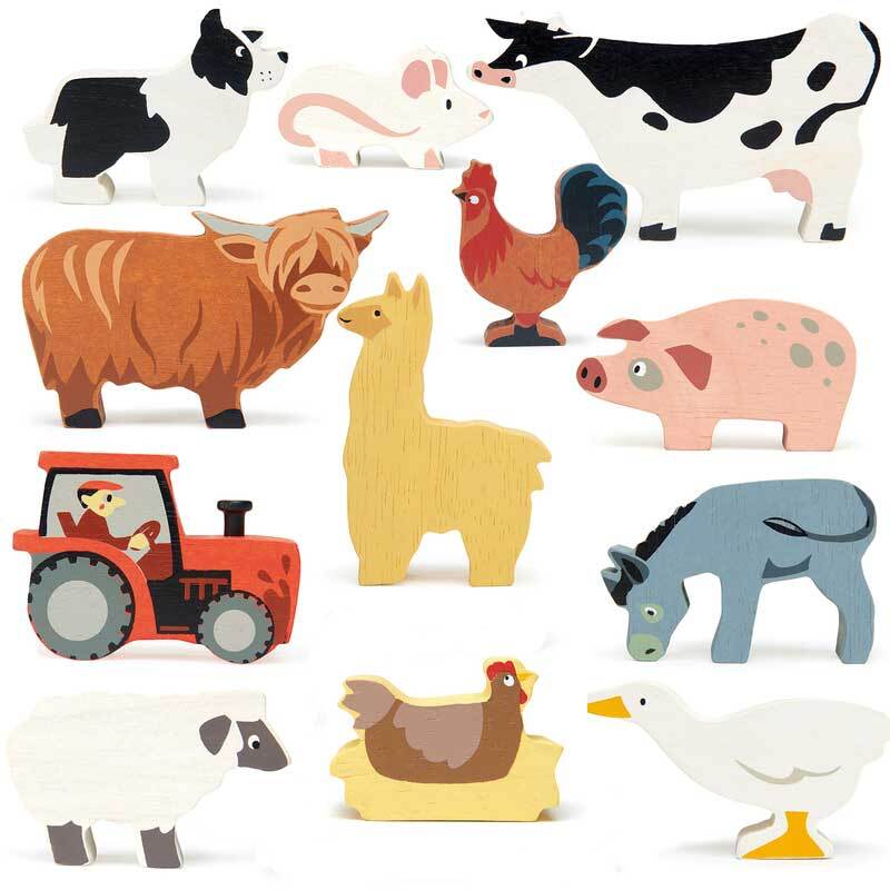 Selection of 12 Farm Animals