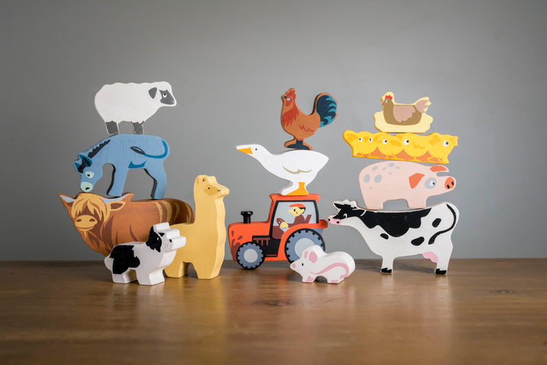 Selection of 12 Farm Animals