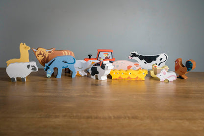 Selection of 12 Farm Animals