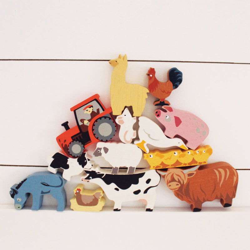 Selection of 12 Farm Animals