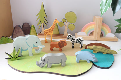 Selection of 8 Safari Animals