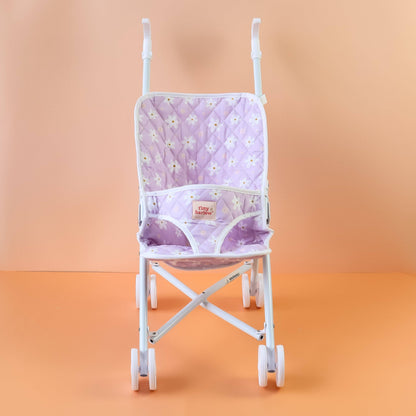 Folding Doll's Stroller - Lilac Daisy Cover