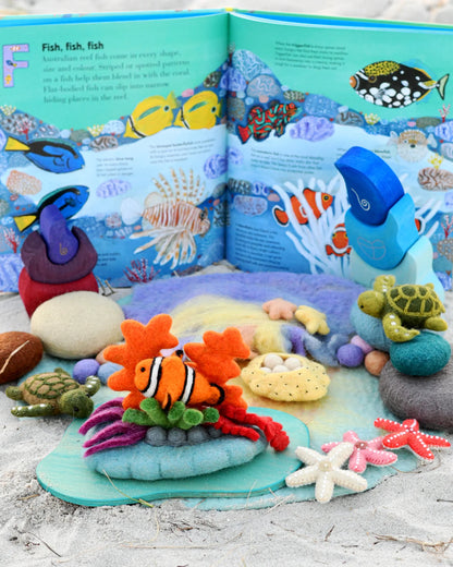 Felt Coral Reef with Clownfish Set