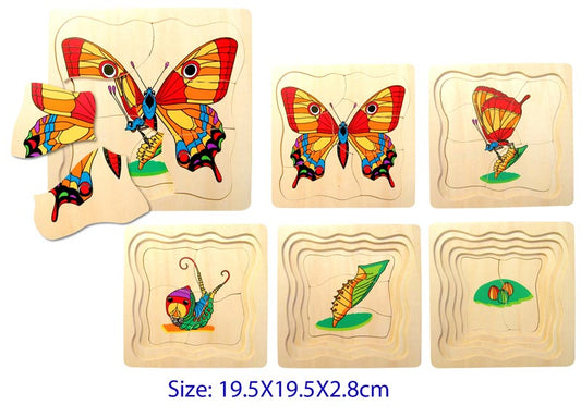 Butterfly Puzzle - 4 layers