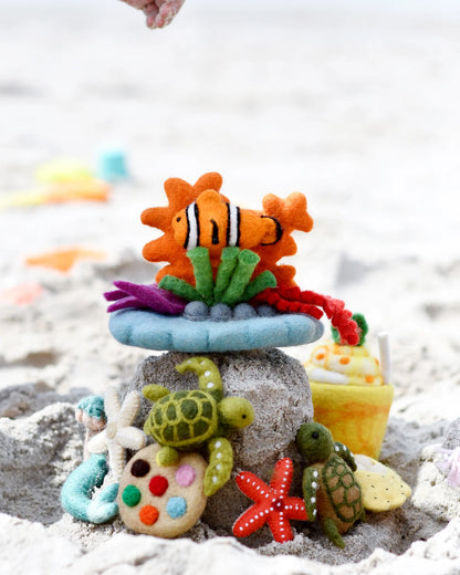 Felt Coral Reef with Clownfish Set