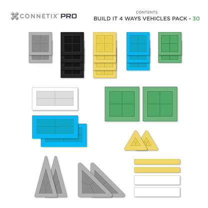 NEW Build It 4 Ways - Vehicle Pack 30pc