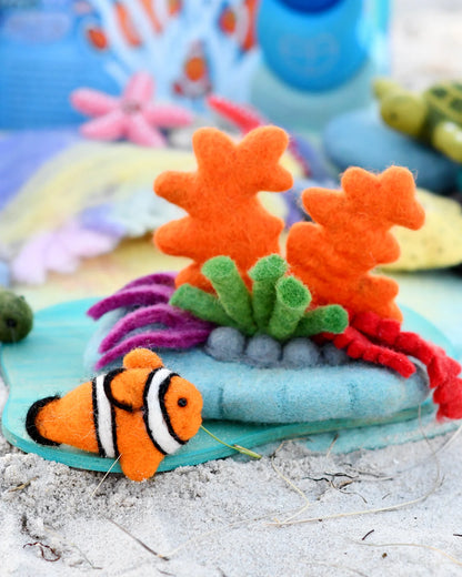 Felt Coral Reef with Clownfish Set