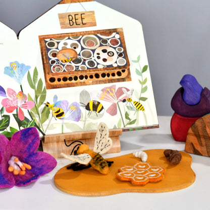 Felt Lifecycle of a Honey Bee