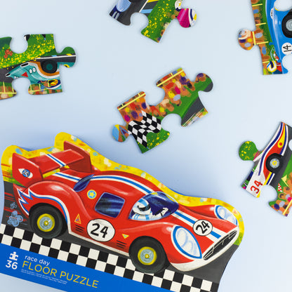 Classic Floor Puzzle 36pc - Race Day