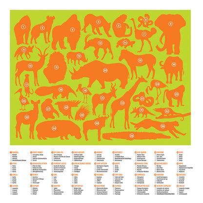 36 Animal Puzzle - Wild Animals 100pc