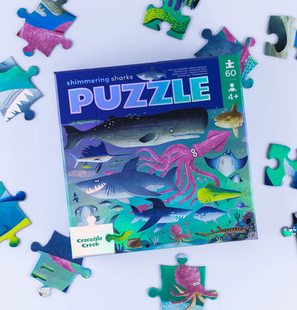 Foil Puzzle - Shimmering Shark 60pc