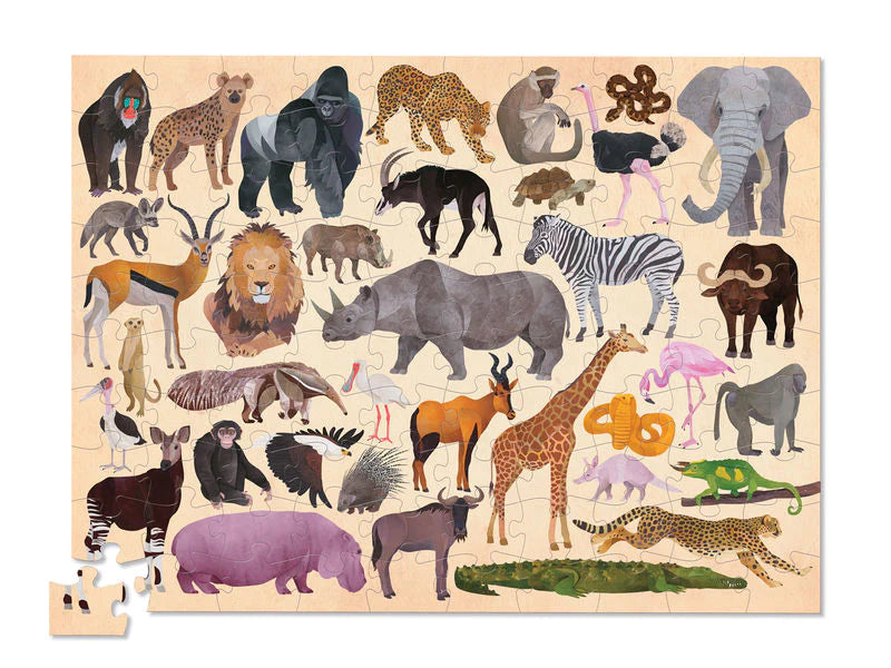 36 Animal Puzzle - Wild Animals 100pc