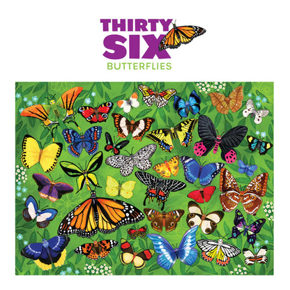 36 Animal Puzzle - Butterflies 100pc