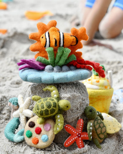 Felt Coral Reef with Clownfish Set