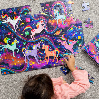 Holographic Puzzle 100pc - Unicorn Galaxy