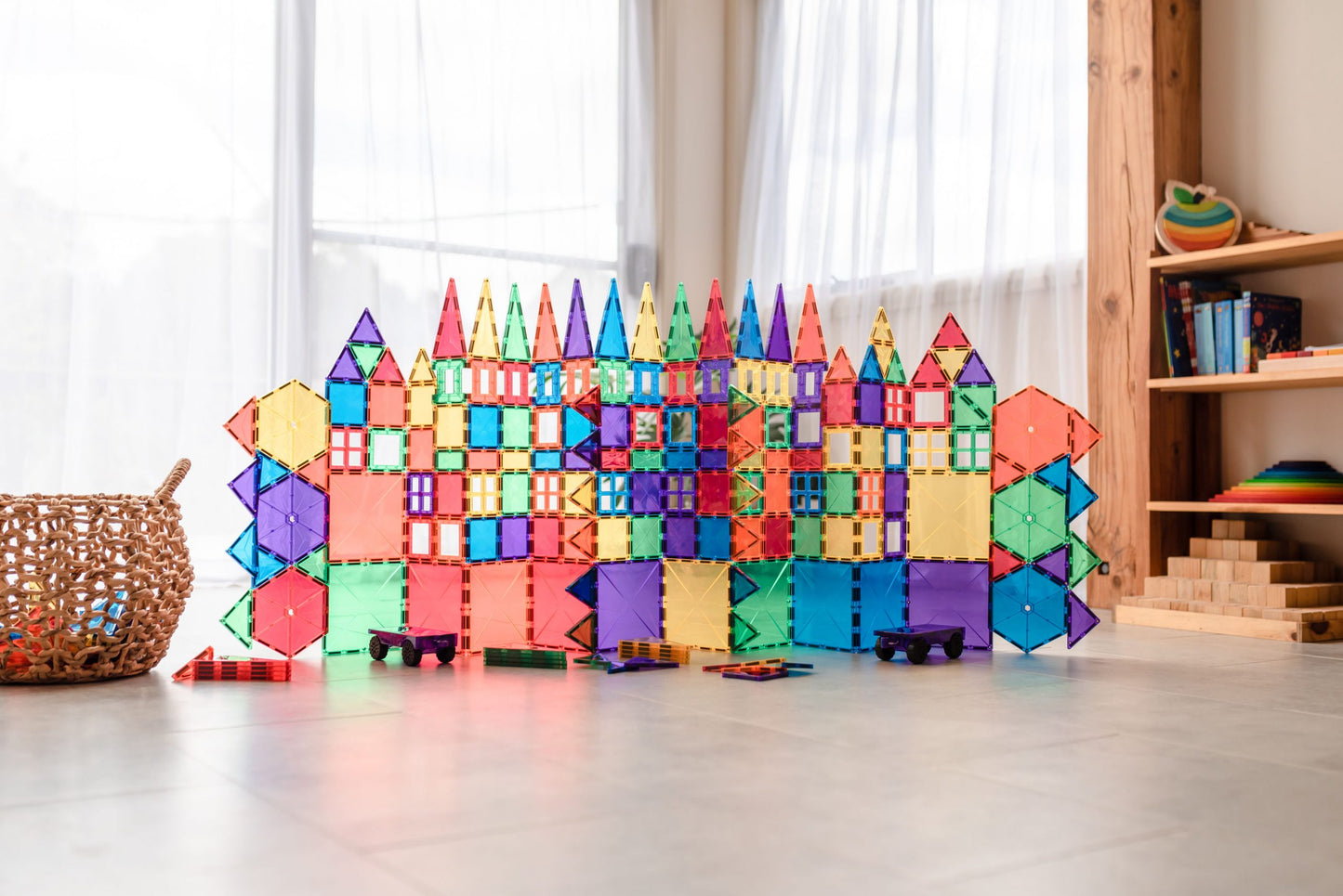 212 Piece Rainbow Mega Pack - Connetix Tiles *Click and Collect or In Store Purchase Only*