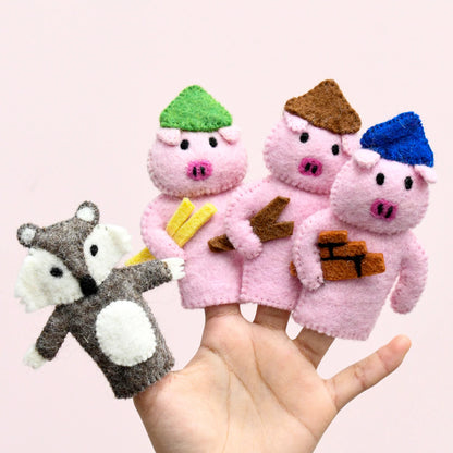 The Three Little Pigs, Finger Puppet Set