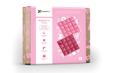 2 Piece Base Plate Pink & Berry Pack - Connetix Tiles