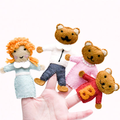 Goldilocks and the Three Bears, Finger Puppet Set