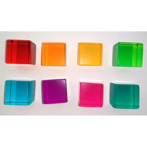 Lucite Cubes Bright 16pc