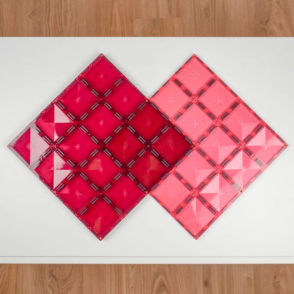 2 Piece Base Plate Pink & Berry Pack - Connetix Tiles