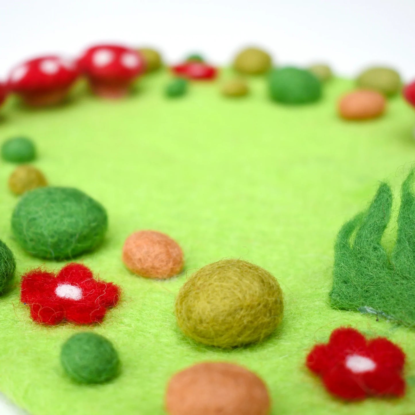 Fairy Toadstool Garden Felt Playscape - Small