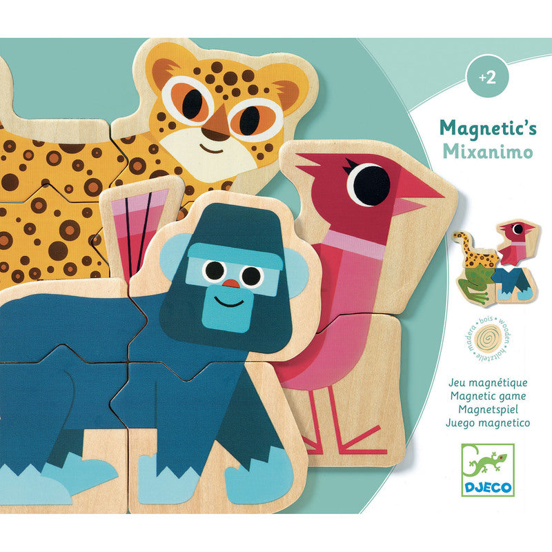 Wooden Magnetic Mixanimo Set Puzzle
