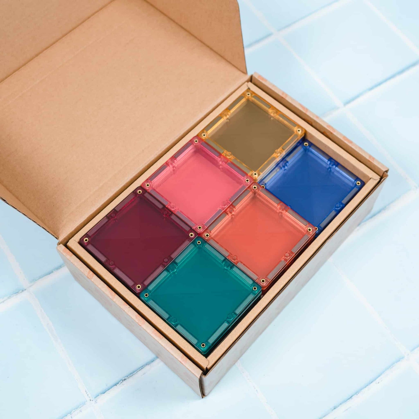 40 Piece Pastel Square Pack - Connetix Tiles